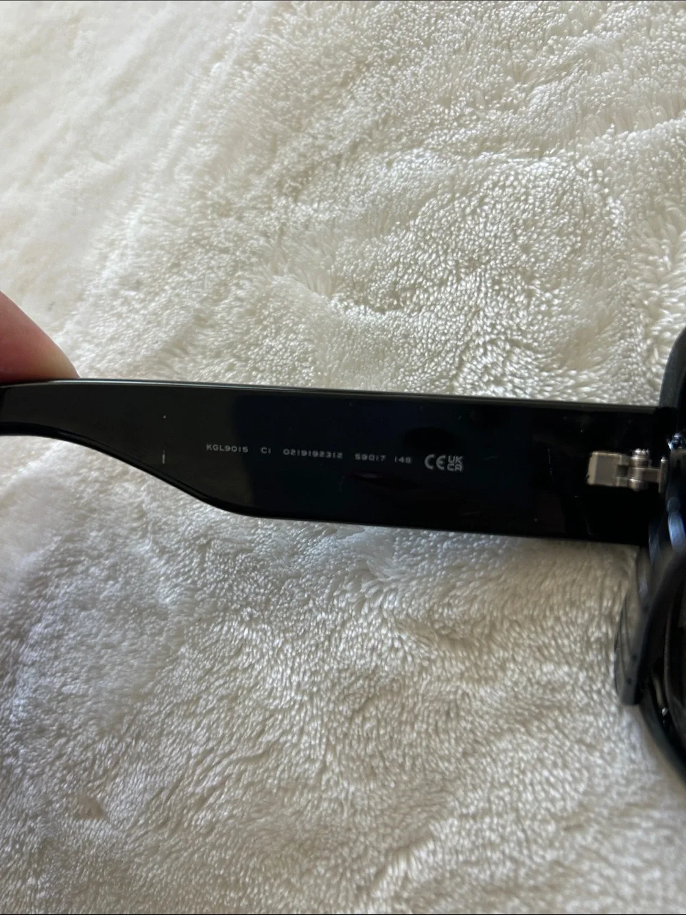 Kurt Geiger Black Sunglasses with Brown Lenses